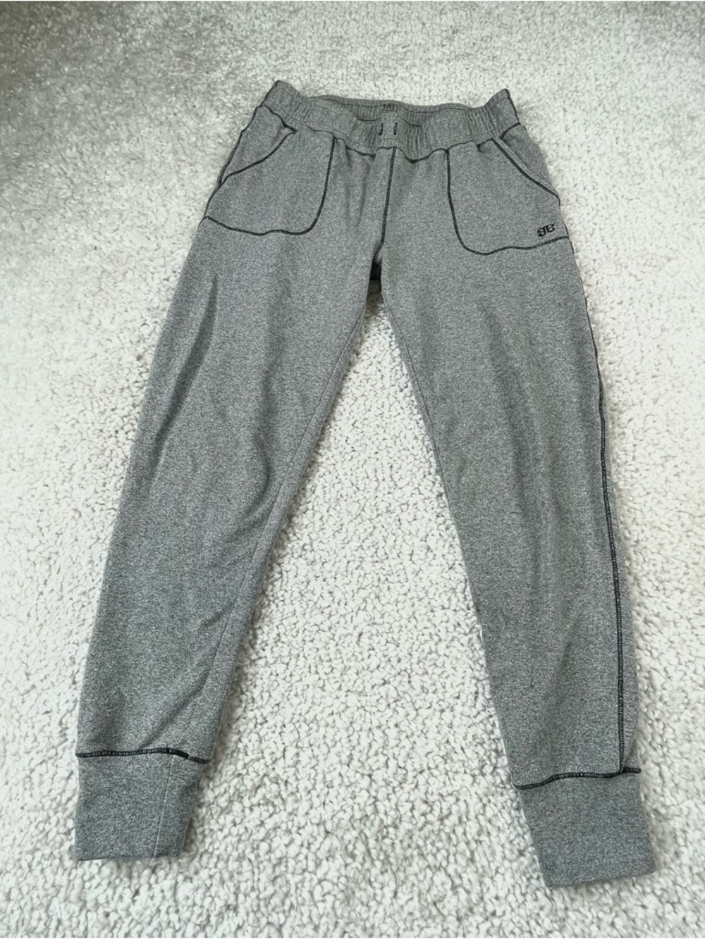 Albion Heather Gray At Ease Jogger Pants Pull On Athleisure Lounge XS